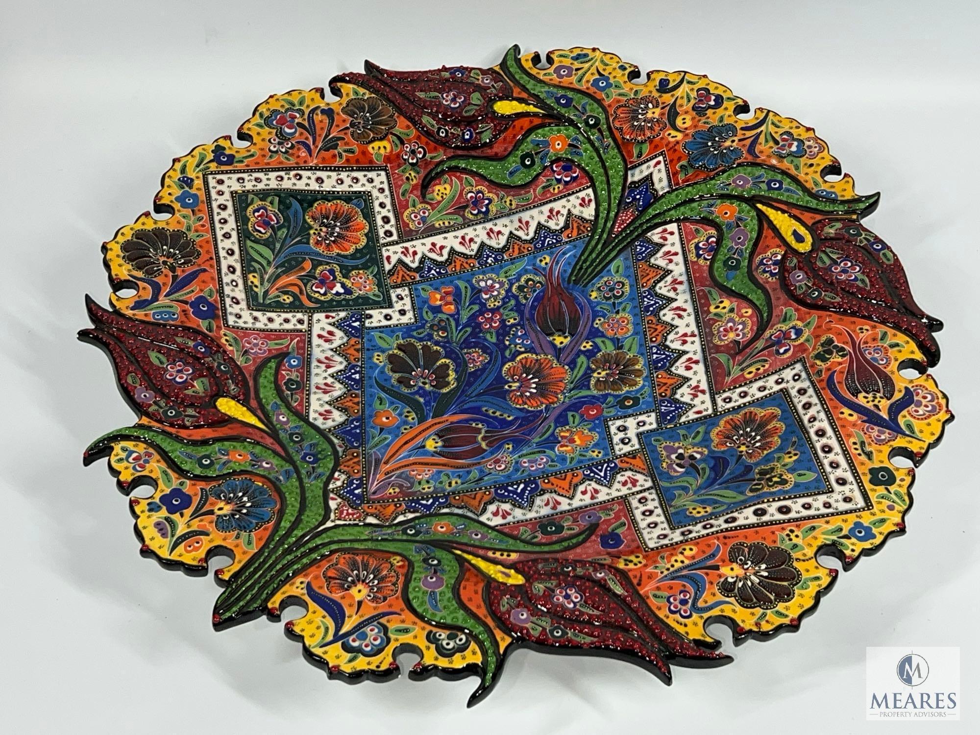 Gorgeous Hand Made Yonukoglu Gini Decorative Wall Plate