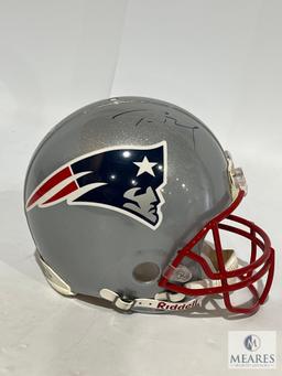 Tom Brady Patriots Helmet - Smudged Signature