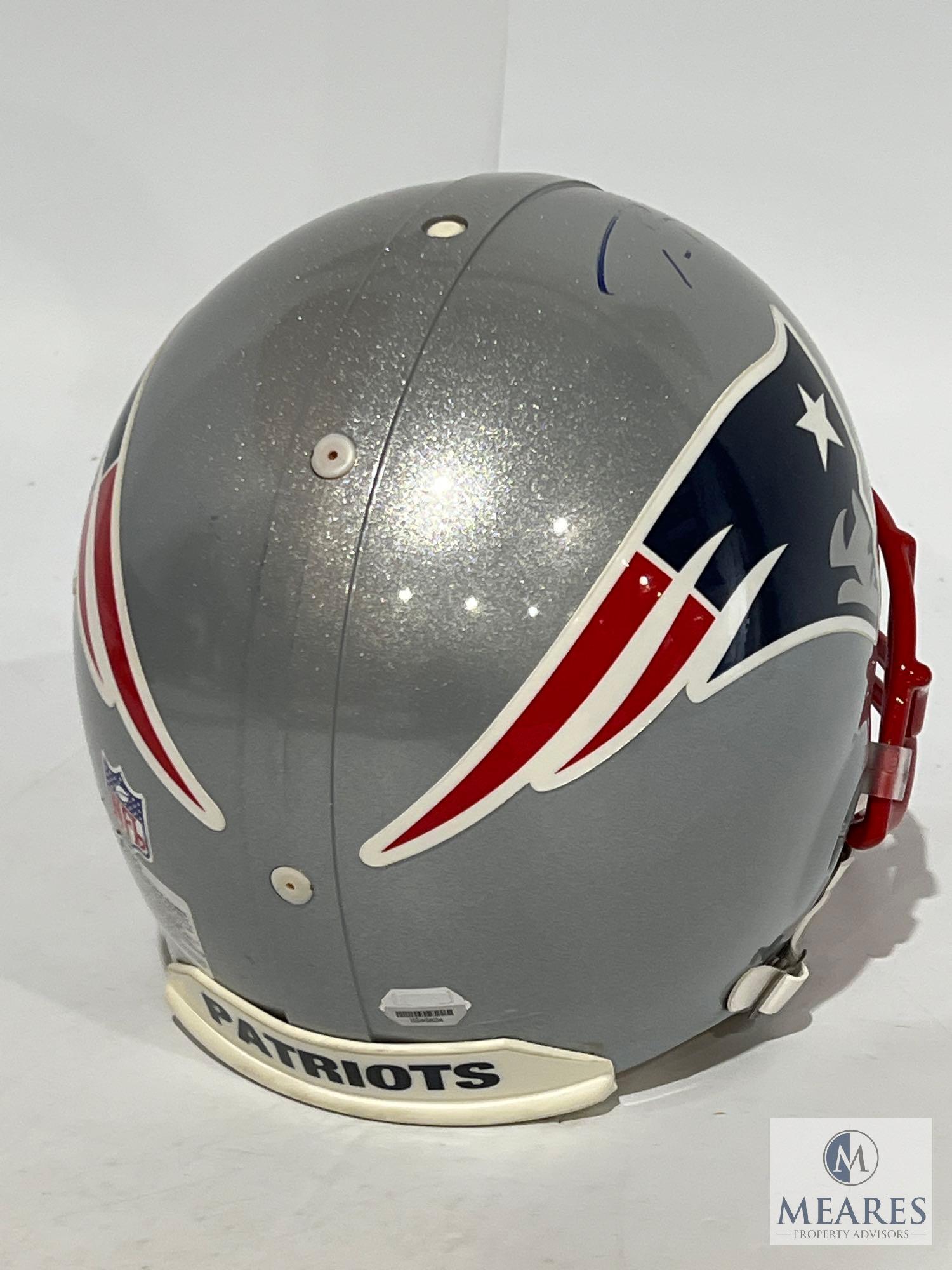 Tom Brady Patriots Helmet - Smudged Signature