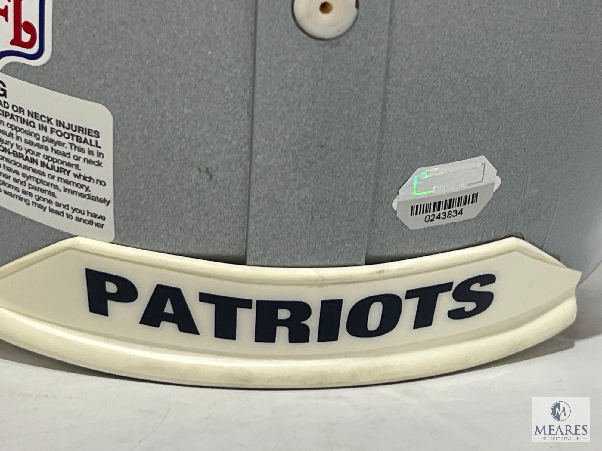 Tom Brady Patriots Helmet - Smudged Signature