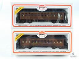 Two Model Power HO Scale Pennsylvania Railroad 45' Heavyweight Open Vestible Passenger Car