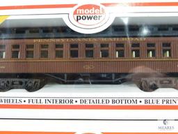 Two Model Power HO Scale Pennsylvania Railroad 45' Heavyweight Open Vestible Passenger Car