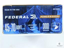 Federal 45-70 GOVT 300 GR Jacket Soft Point 20 Rounds