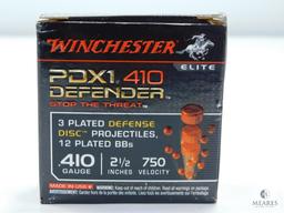 10 Rounds Winchester PDX1 410 Defender, 12 Plated BBs, 2 1/2" 750 Velocity