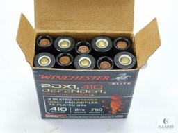 10 Rounds Winchester PDX1 410 Defender, 12 Plated BBs, 2 1/2" 750 Velocity