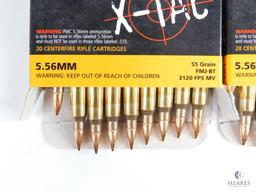 40 Rounds PMC X-Tac 5.56mm, 55 Grain FMJ-BT