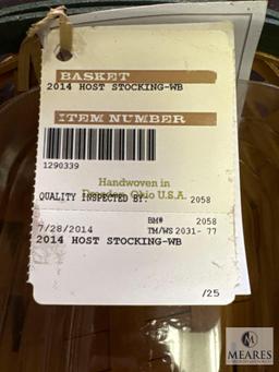 Longaberger Basket 2014 Stocking Basket with Liner