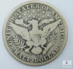 1915-D Barber Half G+ Looks Like Gold Plated Obv. At One Time