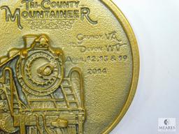 Tri County Mountaineer Token In Relief, Grundy, VA to Devon, WV, 4/12, 13 & 19 2014