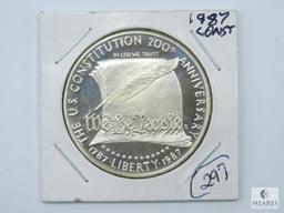 1987-S Deep Cameo Proof Constitution Commem. Silver Dollar