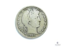 1902-S Barber Half Dollar