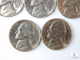 Group of Five 1959 Jefferson Nickels