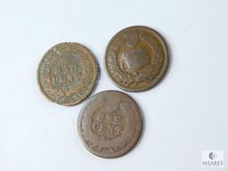 Three Mixed Indian Head Cents