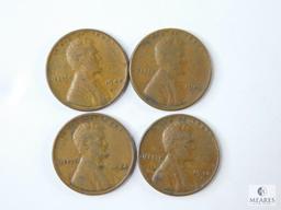 Lincoln Wheat Cents - (2) 1944, 1945-D and 1946-D