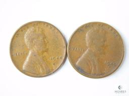Lincoln Wheat Cents - (2) 1944, 1945-D and 1946-D