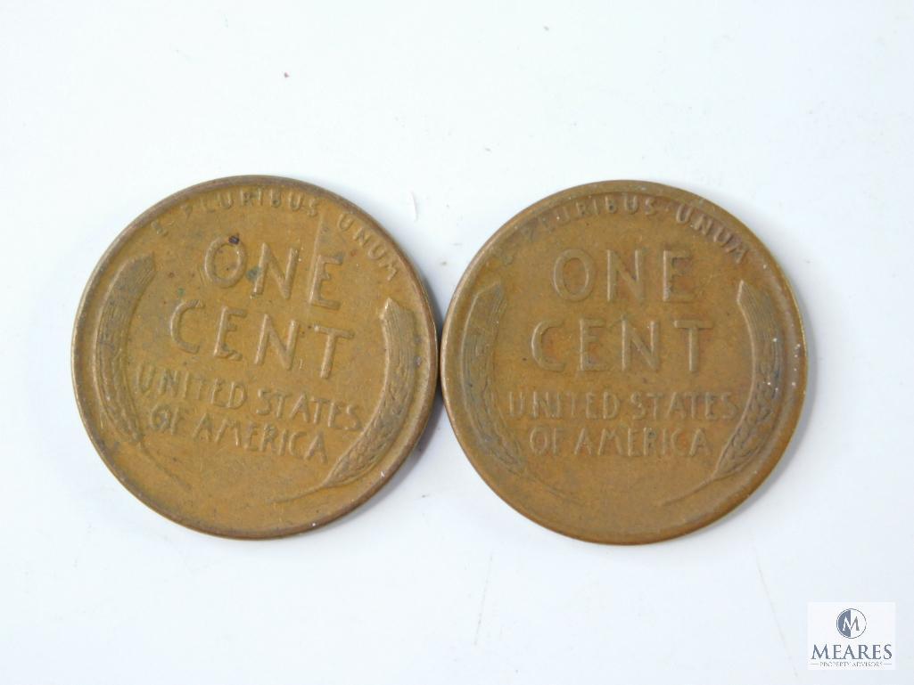 Lincoln Wheat Cents - (2) 1944, 1945-D and 1946-D