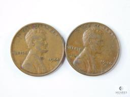 Lincoln Wheat Cents - (2) 1944, 1945-D and 1946-D