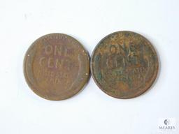 Group of Four Mixed Lincoln Wheat Cents