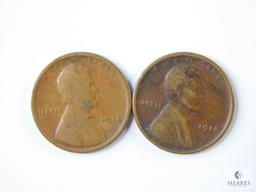 Group of Four Mixed Lincoln Wheat Cents