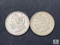 Group of Two 1921-P Morgan Silver Dollars