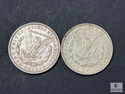 Group of Two 1921-P Morgan Silver Dollars