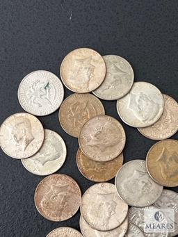 Roll of 20 Mixed Date 40% Silver Kennedy Half Dollars