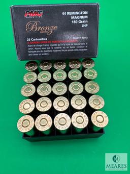 25 Rounds PMC .44 Magnum Ammo. 180 Grain Hollow Point