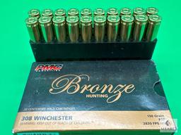 20 Rounds PMC .308 Ammo. 150 Grain Soft Point