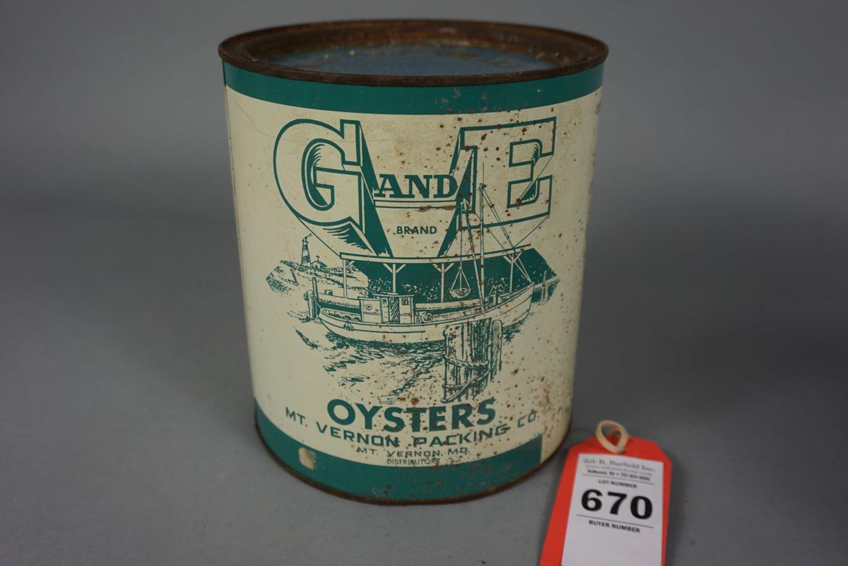 G&E OYSTER CAN