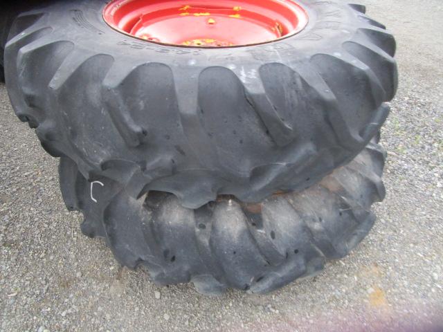 TIRES & WHLS 14.9-24 1 SET