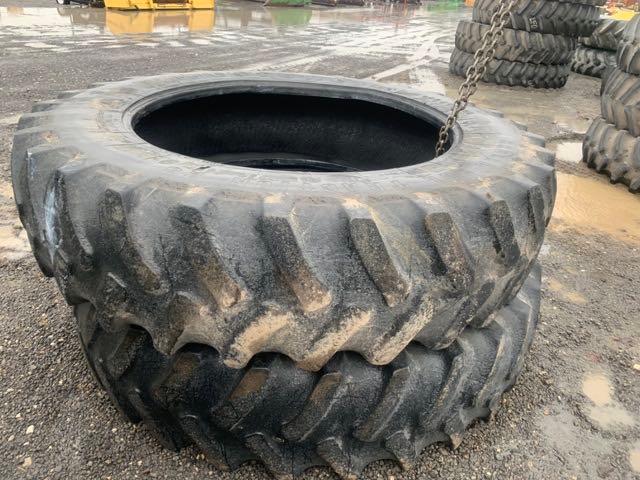 2 TRACTOR TIRES 480-80R46