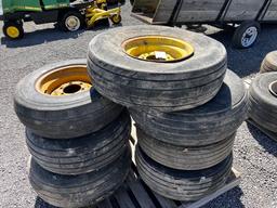 7 MISC 6 BOLT TIRE & RIM