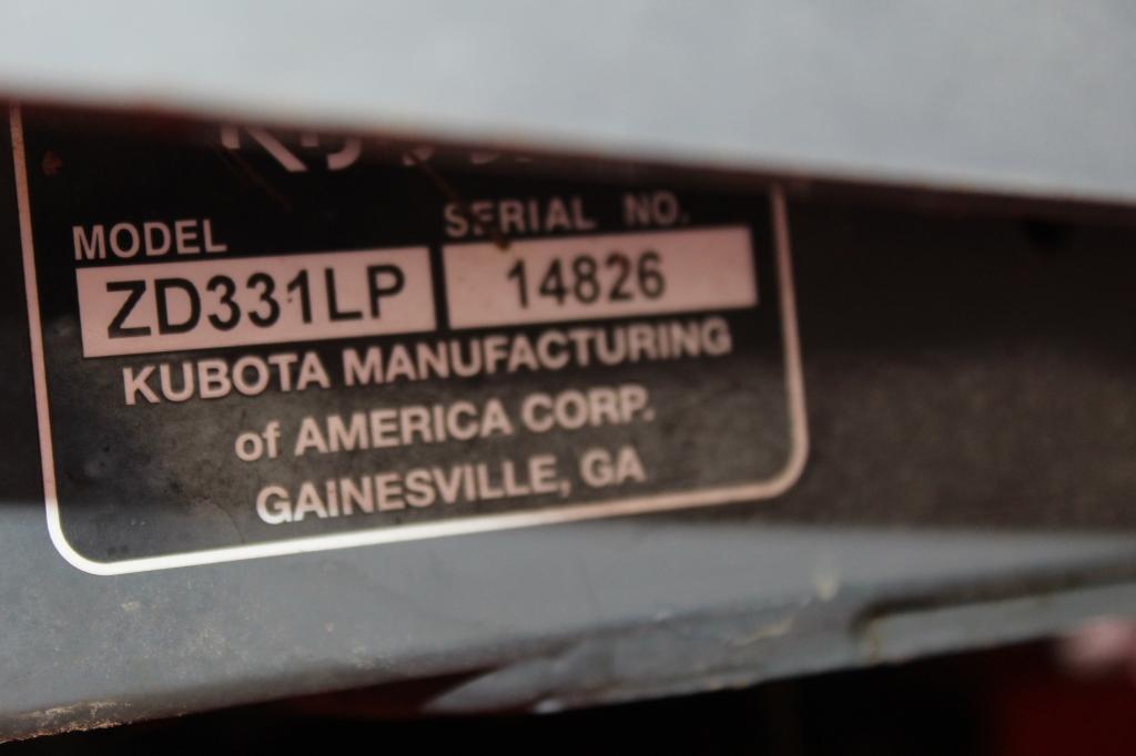 2007 KUBOTA ZD331 VA4268