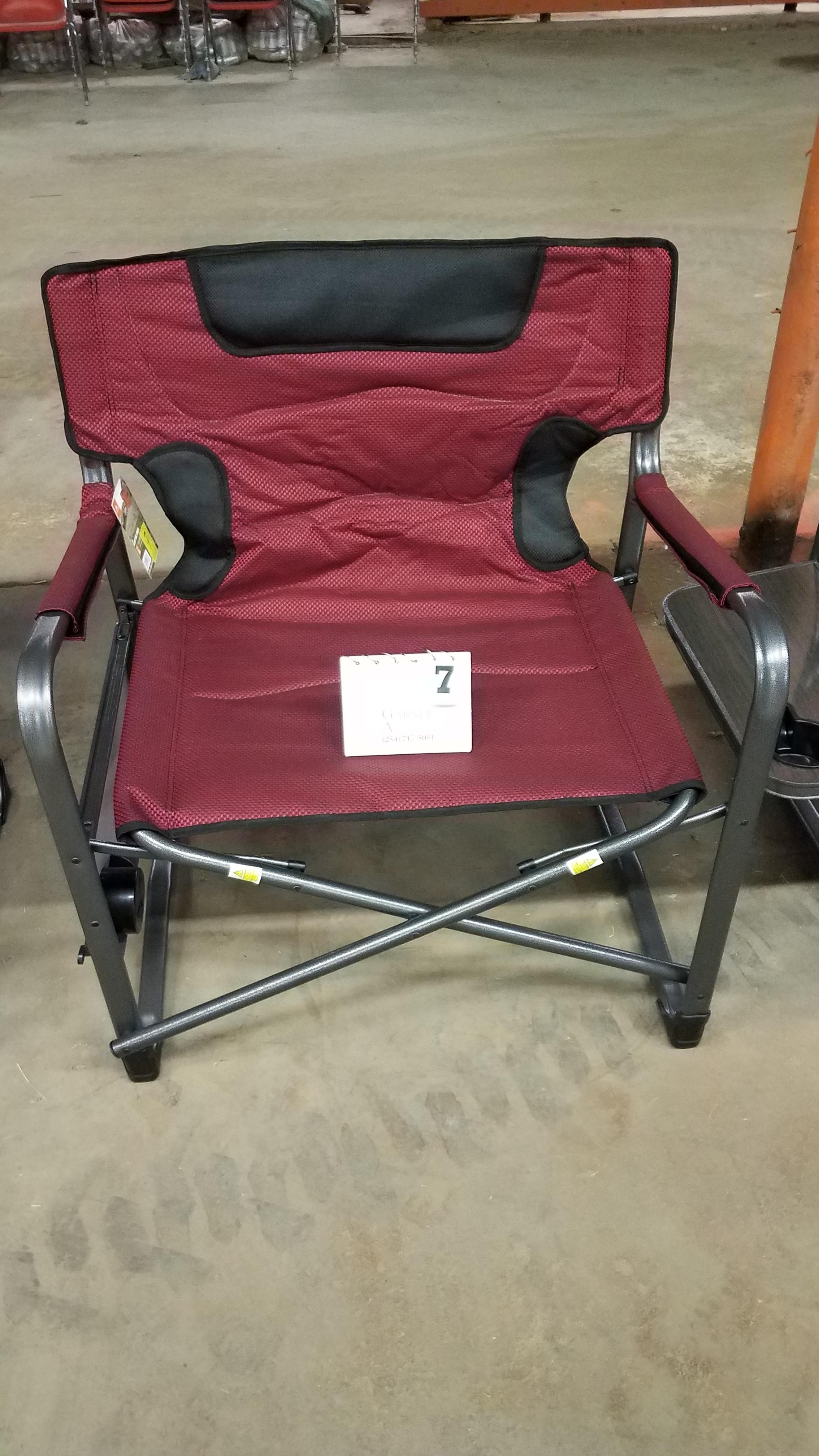 Ozark Trail Xxl Director Chair- W/attached Side Table