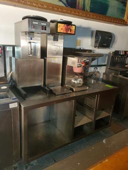 Stainless Steel Beverage Table - Contents not included