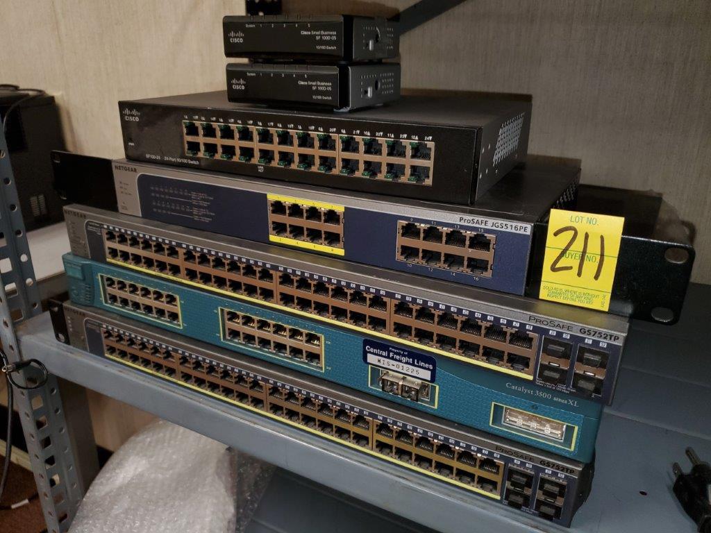 7 Network Switches - Netgear & Cisco