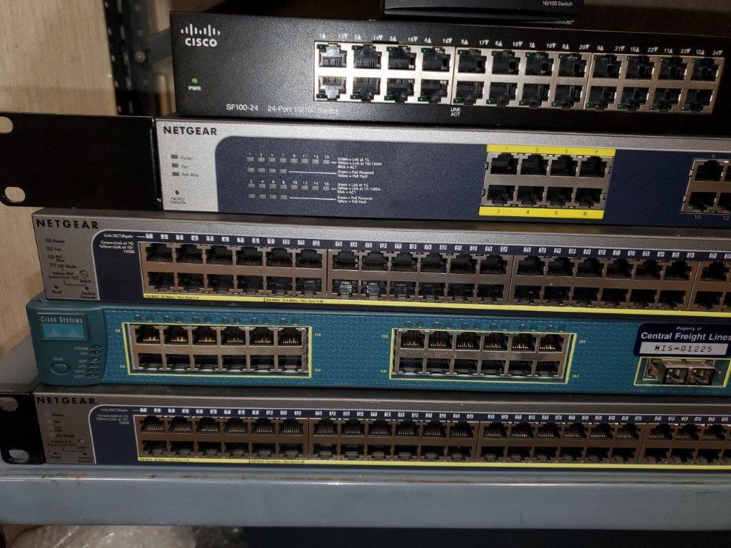7 Network Switches - Netgear & Cisco