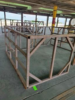 Metal Pallet Racks - Approx. 7'8"L x 3'10"W x 4'8"H