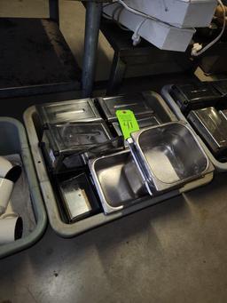 Tote of 10 Napkin Dispensers & SS Inserts