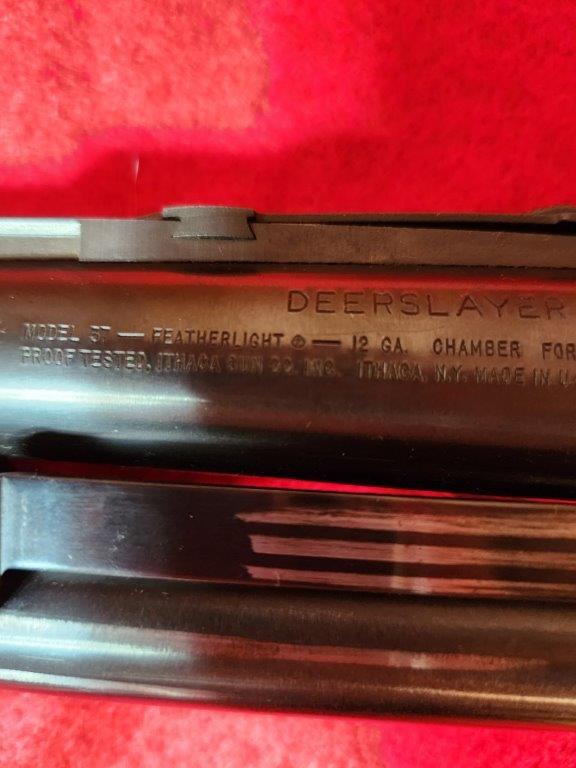 Ithaca 12GA Pump Shotgun Deerslayer Model 37 Featherlight