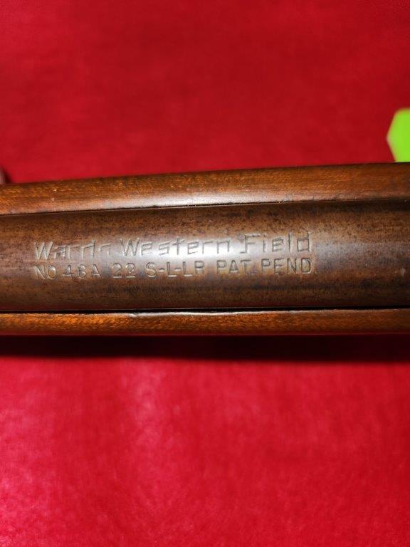 Wards Western Field .22 Bolt Action Rifle Model 46A S-L-LR