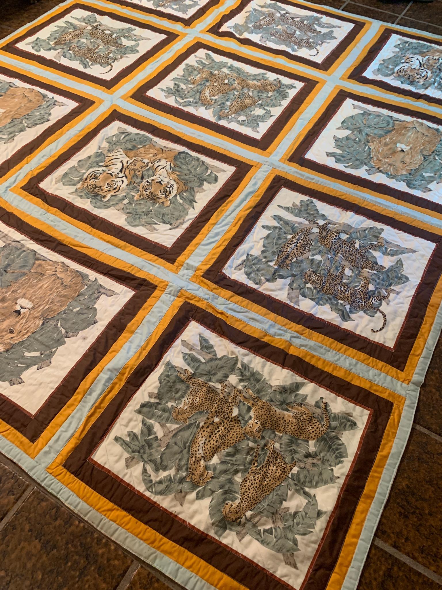 Big Cat Quilt - 2 Sided