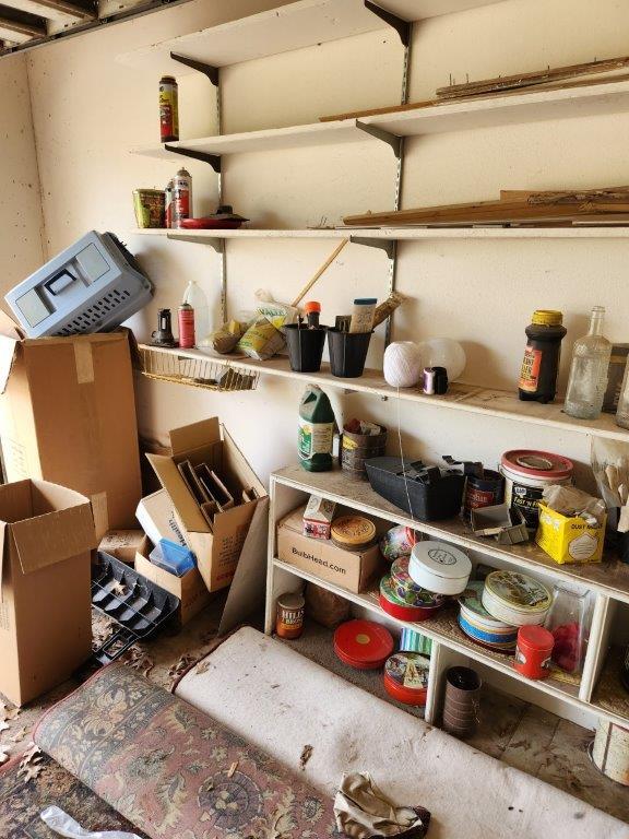 Contents of East Wall in Garage