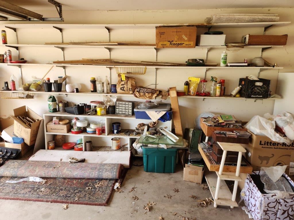 Contents of East Wall in Garage