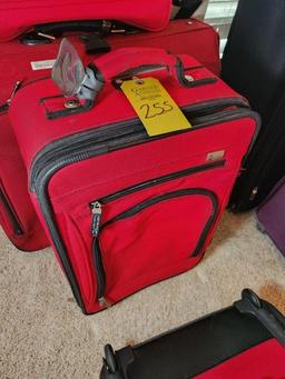 5 Pieces of Misc. Red Luggage