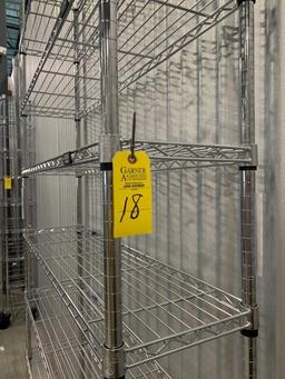 Metal Mobile Shelving on Casters w/ 9 Shelves U-Line