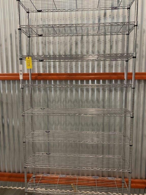 Metal Shelving w/ 9 Shelves U-Line