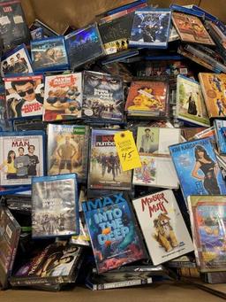 Gaylord Full of New & Very Good DVD's & Blue Ray Discs