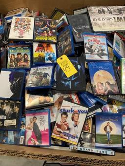 Gaylord Full of New & Very Good DVD's & Blue Ray Discs