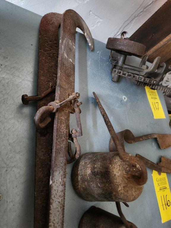 Antique Cotton Scale with Weights